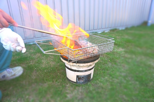 板金職人が作ったヒーローになれるbbqコンロ用網籠 完全受注生産品 パケットワークec