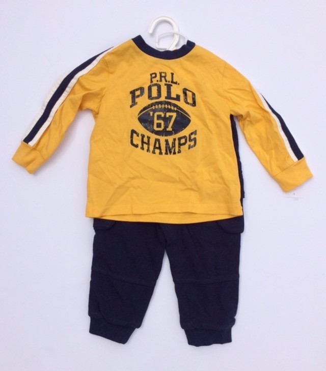 セール ポロ ラルフローレン Polo Ralph Lauren ベビー 子供 セットアップ Tシャツ 長袖 パンツ Hi808shop