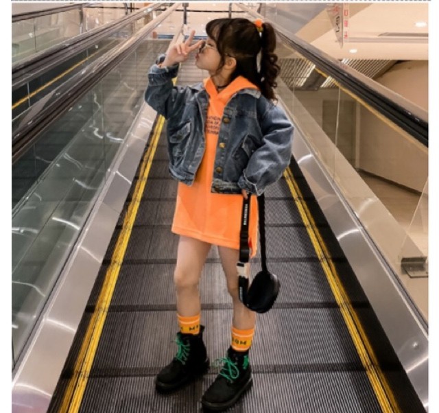 Gジャン ワンピース 2ピースセット デニムジャケット パーカーワンピ 女の子 子供服 プチプラ 春色 Select Shop 1986 Gジャン ワンピース 2ピースセット デニムジャケット パーカーワンピ 女の子 子供服 プチプラ 春色 Select Shop 1986