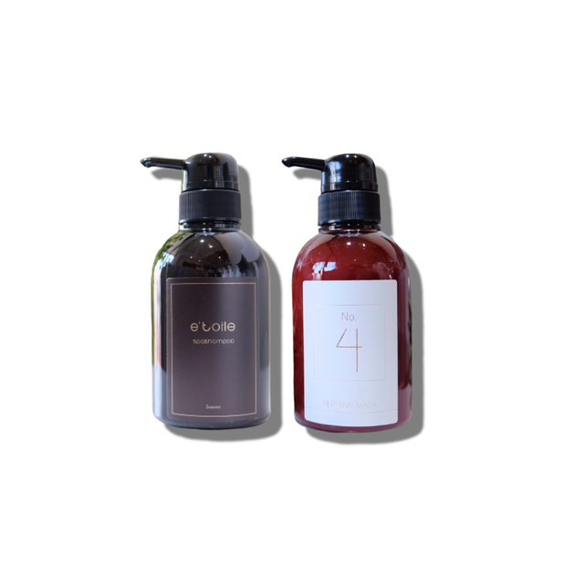 最強アミノシャンプーセット 髪質改善のスペシャリスト監修 エトワール スパシャンプー No 4 パヒュームマスク シャンプー トリートメントセット Senjyu