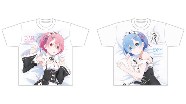Re:ゼロから始める異世界生活 フルグラフィック Tシャツ 2種 / グルーヴガレージ