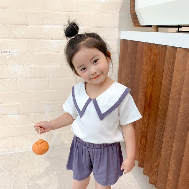 セットアップ 半袖 ハーフパンツ ブラウス 襟付き カジュアル シンプル バイカラー コットン 無地 春 夏 おしゃれ 可愛い 子供 キッズ ベビー 赤ちゃん 男の子 女の子 Hay234 Berceau Select Shop ベルソー セレクトショップ キッズ 親子ペアetc