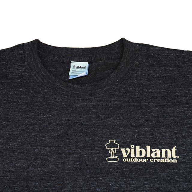 ロゴtシャツ ヘザーブラック Viblant Garage Sale