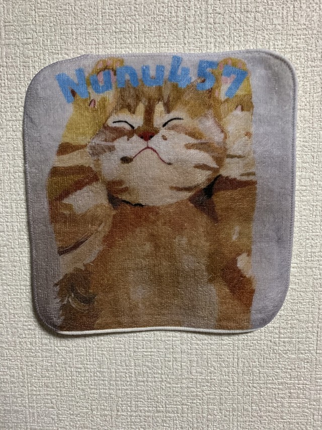 むにゃむにゃ猫ハンドタオル Nunu457