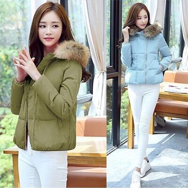 全4色 アウター コート レディース カジュアル きれいめ 冬 大きいサイズ ダウンジャケット ショートジャケット フード付き フェイクファー かわいい お出かけ 通勤 通学 普段着 ゆったり 体型カバー 防寒 Xl 2xl 代 30代 40代 50代 Like Fashion
