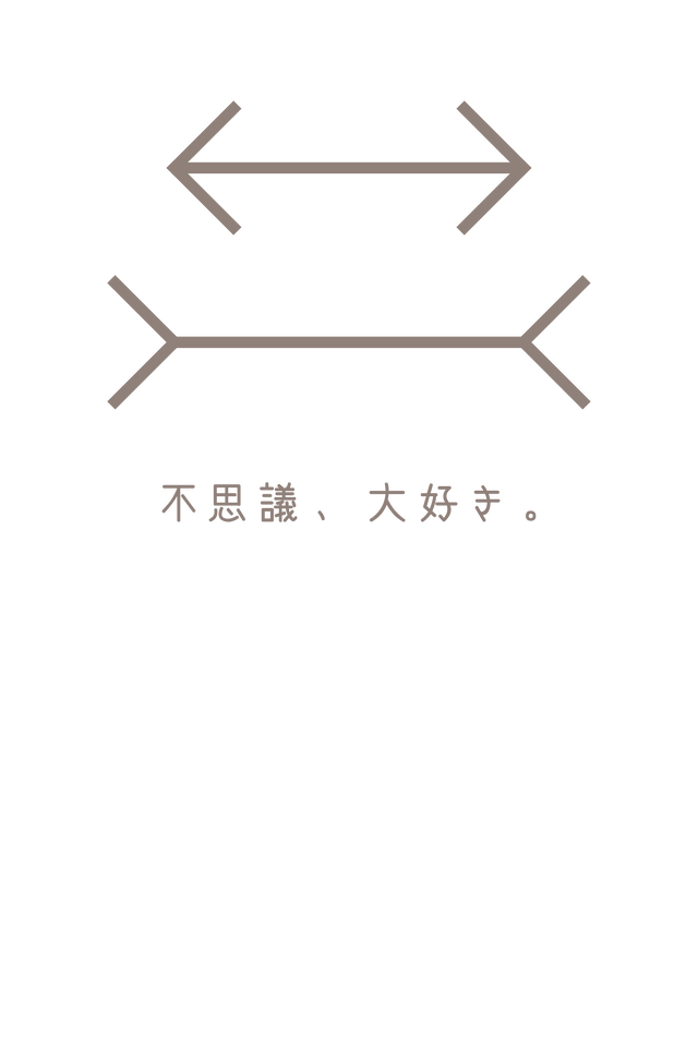 不思議 大好き 名キャッチコピーtシャツc 目の錯覚図形ver Everyday365t アイデンティティを表現する デザイナーtシャツ通販