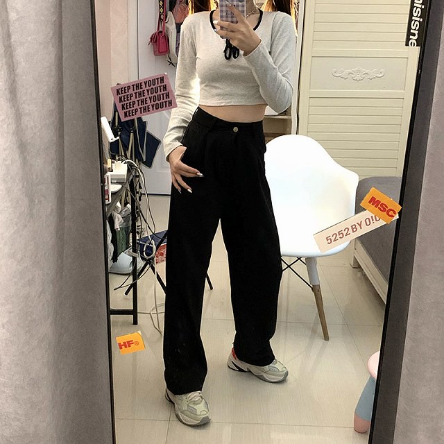 セットアップ レディース 40代 韓国 スーツ スカート コーデ 30代 カットソー 長袖 パンツ 無地 ショート丈トップス ハイウエスト デート 可愛い Dress No Sato