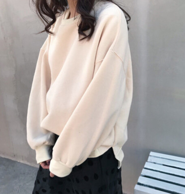 レディース トレーナー 韓国系ファッション オルチャン オーバーサイズ Calin Calin 韓国系最新レディースファッション