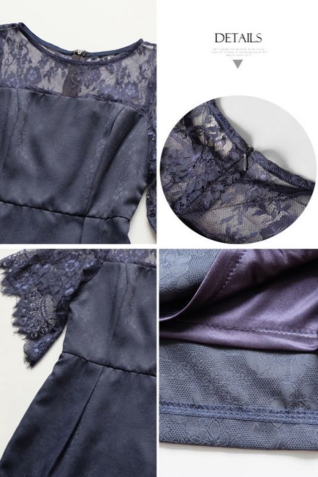 即日発送 送料無料 パーティードレス ドレスワンピース レース フリンジ 袖有り 結婚式 二次会 披露宴 謝恩会 1 5次会 ワンピース レディース ママ 大きいサイズ お呼ばれ ドレス Emd0036 44zzj パーティードレス通販emile