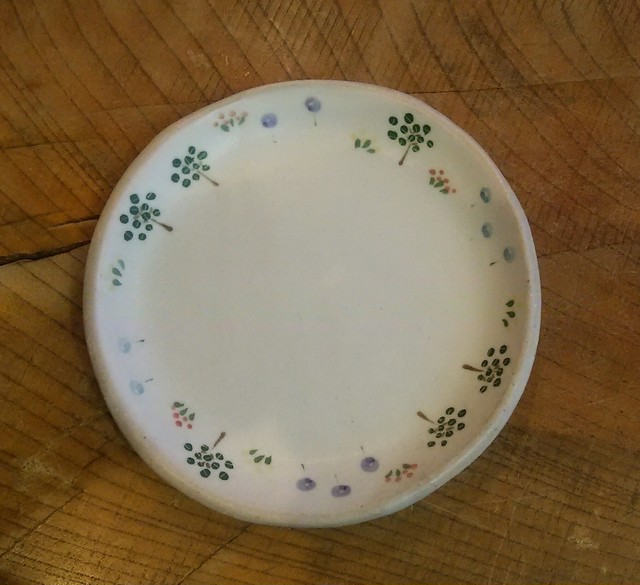 ケーキ皿 公園柄 しののめ窯 鈴木あかね 遊器ギャラリー