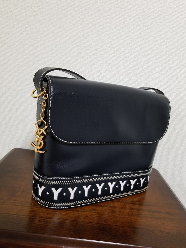 Yves Saint Laurent Vintage Shoulder Bag イヴサンローラン ヴィンテージ レザー ショルダーバッグ Litavintage
