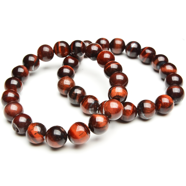 ☆数量限定再入荷☆【10月誕生石・成功と金運】天然石 レッドタイガーアイ ブレスレット(10mm)