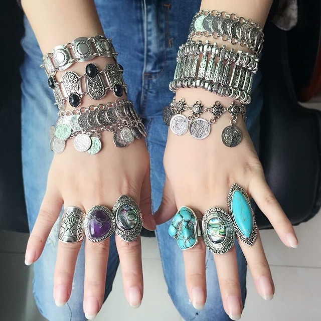 大きなターコイズリング メンズライク指輪 トルコ石 大人の天然石 アクセサリー材料パーツshop ぶらんぴじゃっと