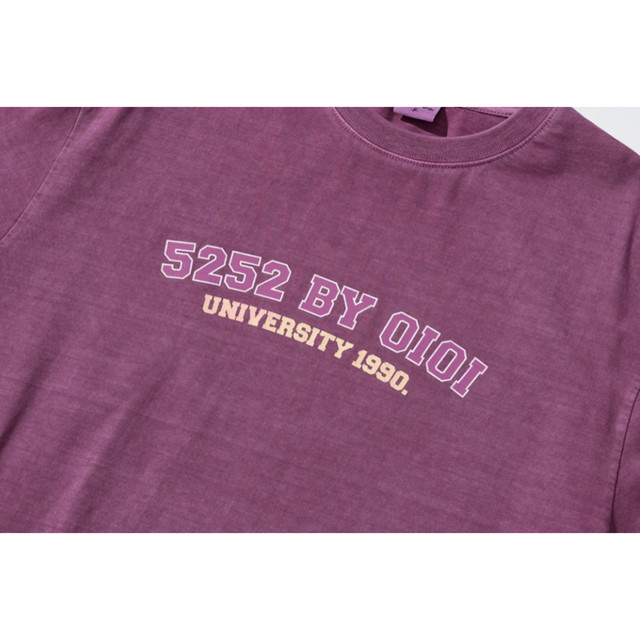 5252 By Oioi Varsity T Shirts Purple 正規品 韓国ブランド 韓国ファッション 韓国代行 韓国通販 Tシャツ Bonz 韓国ブランド 代行