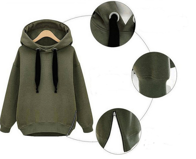 ゆったりフード付裏起毛ロングパーカー レディース 大きいサイズ Huku Com