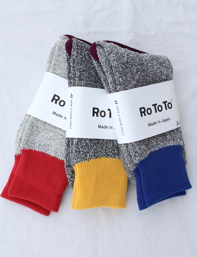 Rototo ロトト Double Face Socks Silk Cotton ダブルフェイス ソックス シルク コットン Terrace