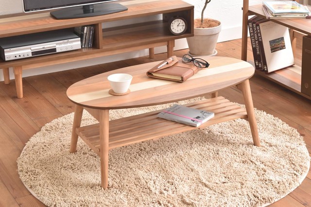 Oval / Nordic Low Table W88 / 北欧ナチュラルスタイル オーバル / 北欧 ローテーブル W88