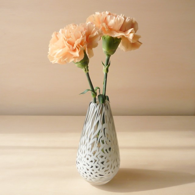 Pattern Vase 菊花 １輪挿し 花器 花瓶 Shizuka Miura