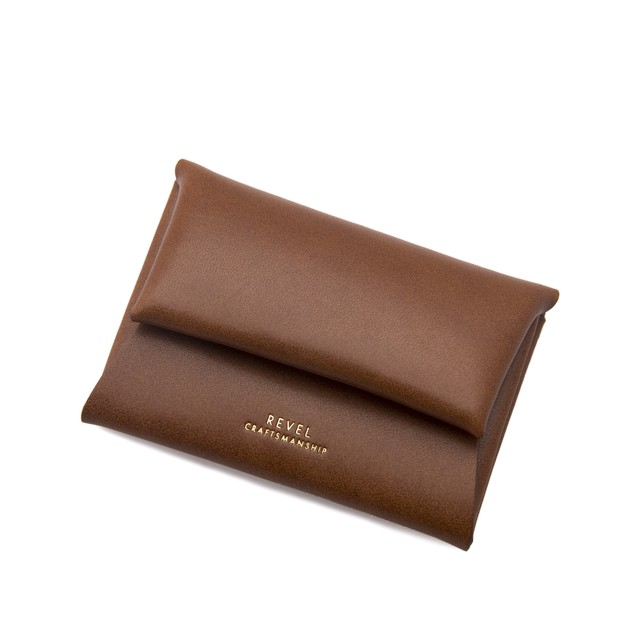 折革ミニ財布 - S.WALLET キャメル