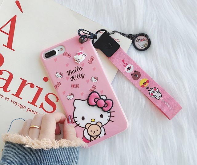 可愛い Hello Kitty Lineキャラ コラボ ソフト カバー ケース Tpu 保護 アイホン キティ コニー ブラウン サリー スマホ Mmmc