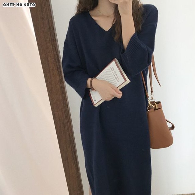 レディースワンピース カットソーワンピース ロング丈 七分袖 ワンピ ワンピース ゆったり エレガント ワンピース 秋冬 Jm ワンピの里