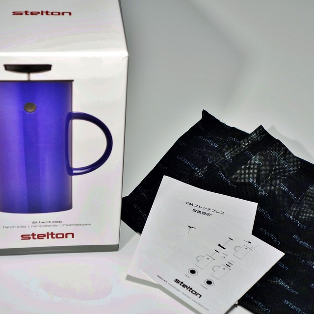 北欧 デンマーク ステルトン Sterton フレンチプレス Em French Press コーヒーメーカー ウルトラマリン ブルー エリックマグナセン Favoritetree