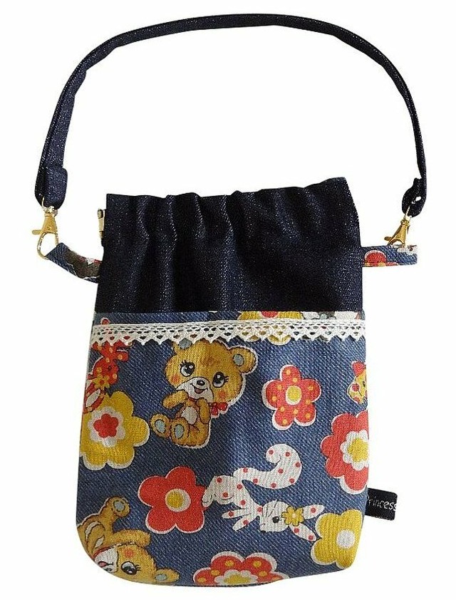 消臭マナーポーチ＜パンダ×デニム＞