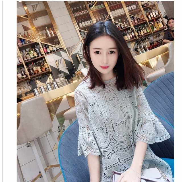 レディース ワンピース 春夏 レースワンピース レディース 清楚 きれいめ 通勤 オフィス 大人可愛い フェミニン 女子会 デート 合コン 春 Basecamp49