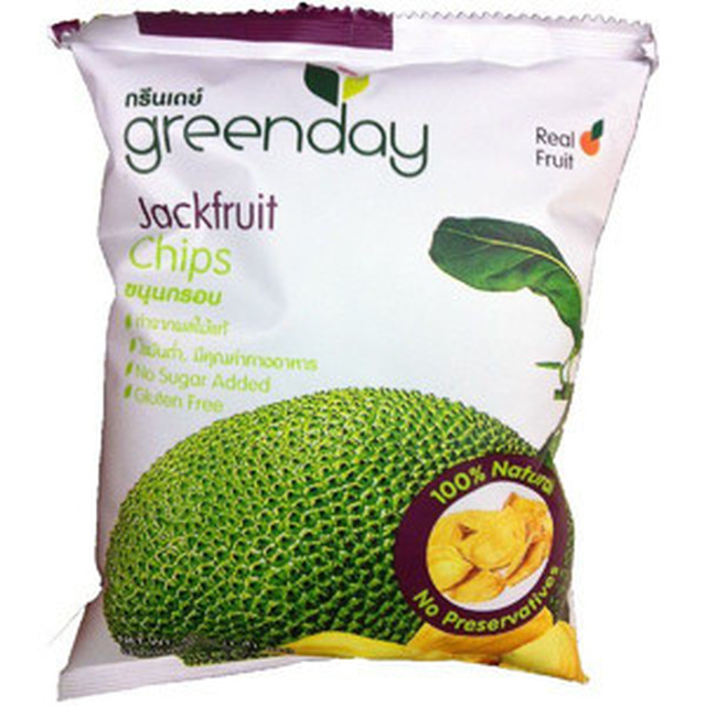 グリーンデイ Greenday ジャックフルーツチップス Jackfruit Chips 40g 3袋 並行輸入品 タイより直送 ジュレップストア Julep