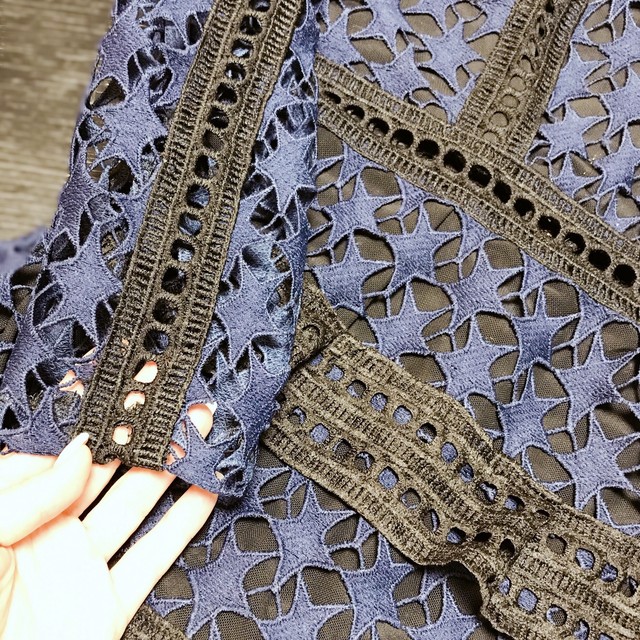 星レース ドレス ワンピース 9style