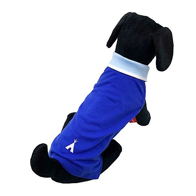 オシャレなポロシャツ ブルー サイズオーダー違い可能 夏にぴったり 犬服 小型犬 中型犬 大型犬 Outtail Dog Outdoor Gear