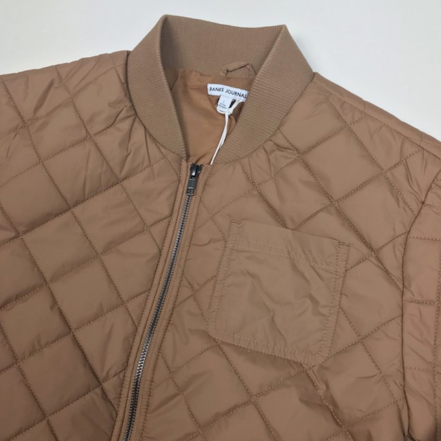 Banks バンクス キルティングジャケット Ma 1 アウター ブラウン Brown 茶色 ベージュ メンズ S M L Xl Stroll Jacket Velotta