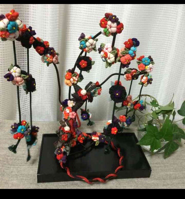 花すだれ ウサギ付き 布糸衣