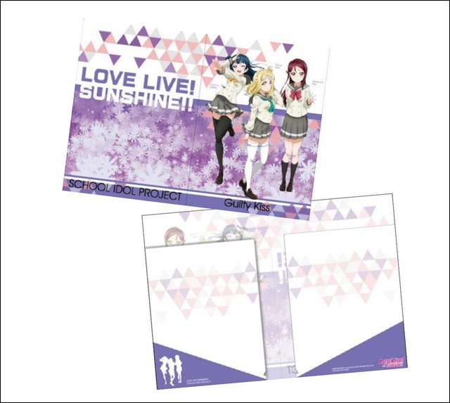 ラブライブ サンシャイン Guilty Kiss 見開き型 クリアファイル 台湾正規品 Tapiocaz