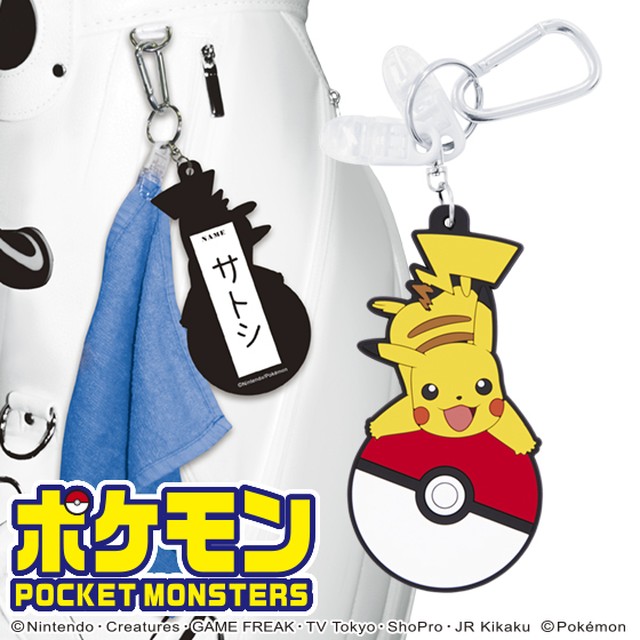 ポケモン ピカチュウ パターカバーホルダー ネームプレート ラバータイプ ゴルフグッズ M I N D 株式会社マインド