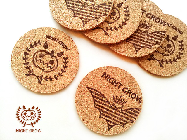 ハロウィン柄 コースター セット Night Grow