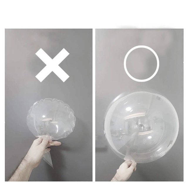 Clear Balloonの膨らませ方 Clear Balloon購入ページをご覧ください Epi Mara