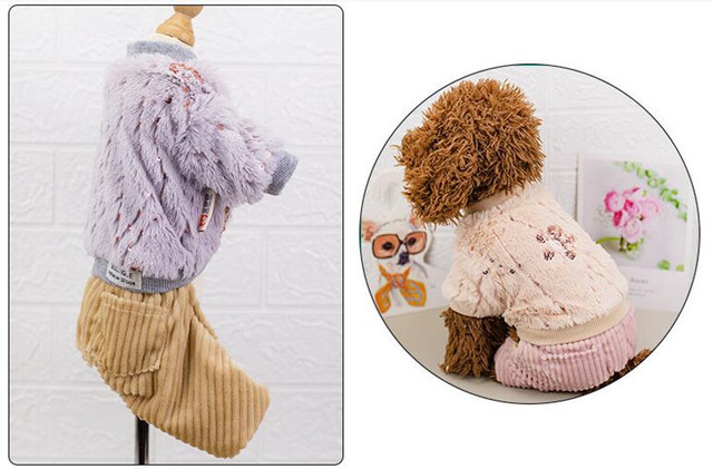 送料無料 犬の服 ロンパース つなぎ ペット用品 Petbaby 犬洋服 ふわふわ 防寒 暖かい 保温性が抜群 ドッグウエア ペット服 Dog服 Nextcase