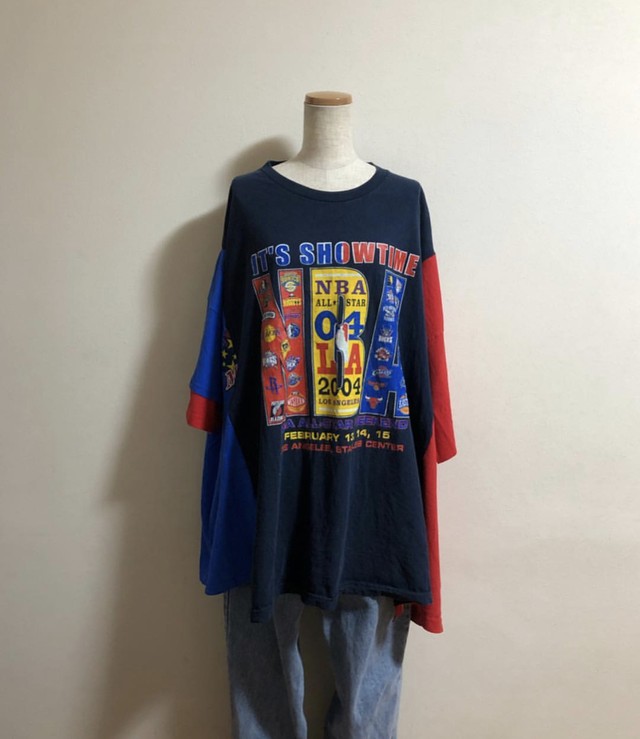 Us古着 ミツイチ ビッグtシャツ 古着 リメイク Remake Nba Akuronremake