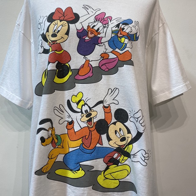 ミッキーマウス ディズニー 90 S Mickey Disney キャラクター Tシャツ プリント Size M G 0474 古着屋groovy