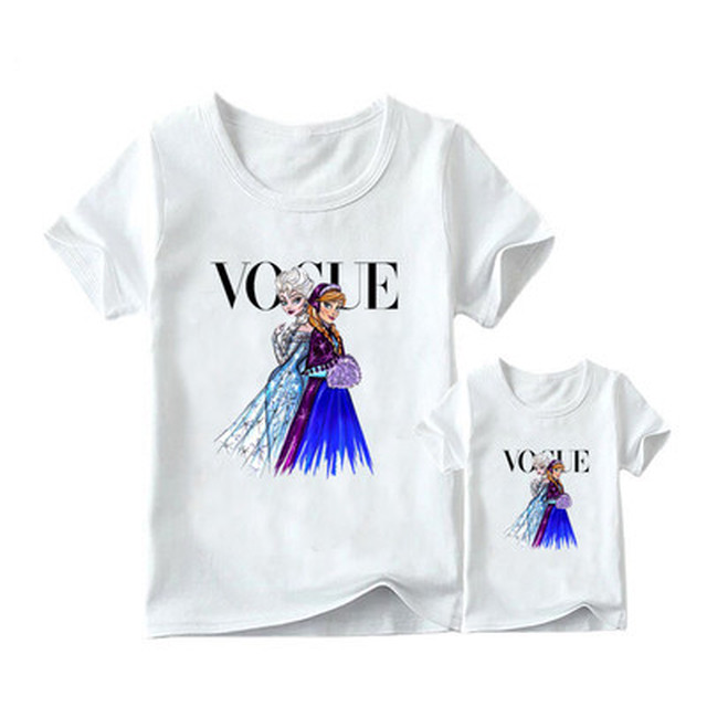 Tシャツ トップス Vogue プリンセス ディズニー ペアルック カジュアル Bigシルエット オーバーサイズ デート お出かけ 海外ファッション 新作 春夏 A362 みませれくと