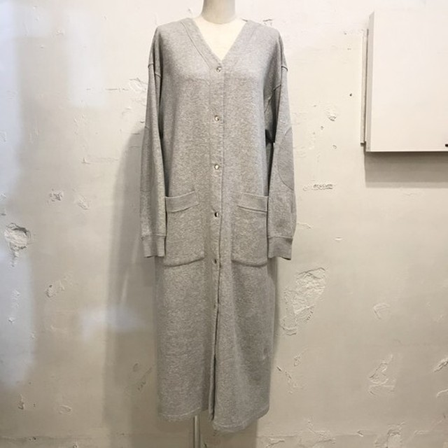 Lady S 古着 スウェット ロングカーディガン ワンピース M Dondondown Koenji Ladies