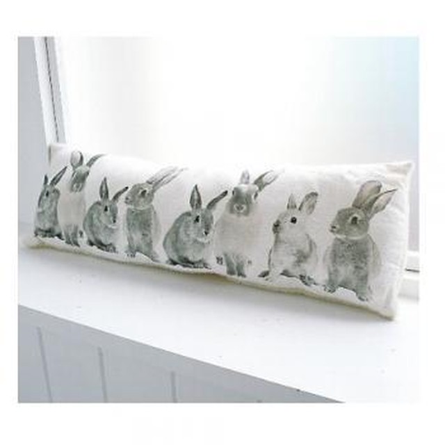 かわいい うさぎ ロング クッション ファブリック 枕 Hirototo