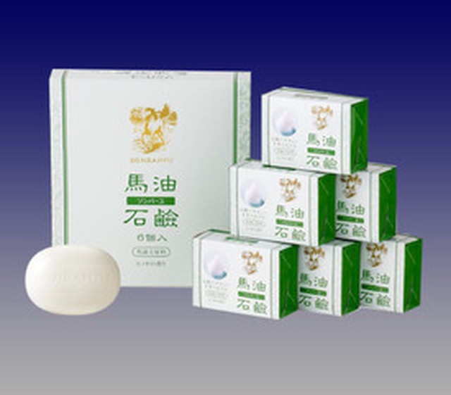 ソンバーユ 馬油石鹸 【ヒノキの香り】6個入(85g×6)