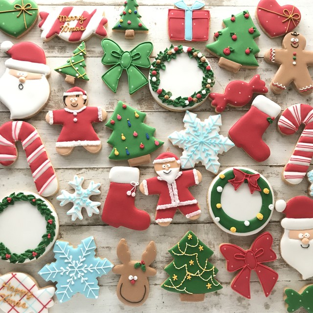 年クリスマスご予約終了しました 選べる クリスマスアイシングクッキー5枚セット アイシングクッキーショップ Dream Sweets Factory