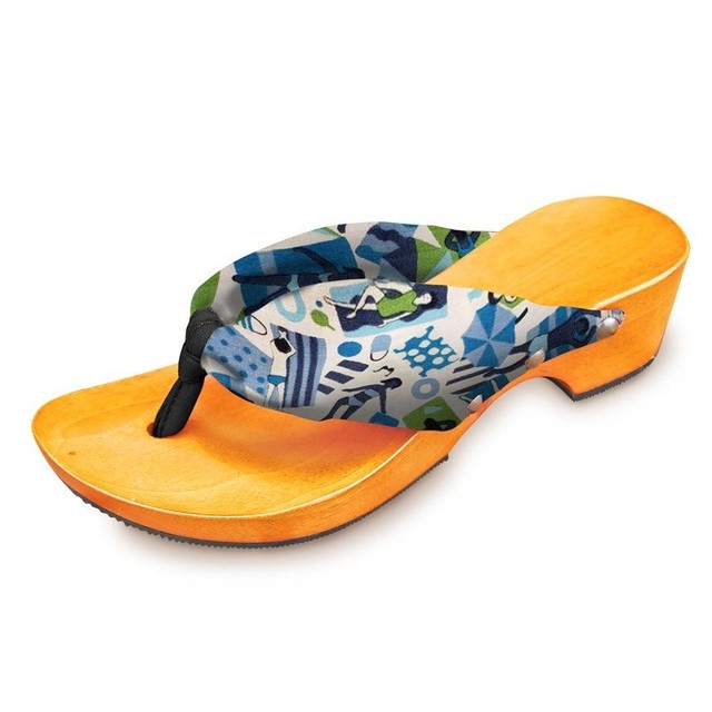 ちえぞう下駄ミュール Liberty スポーツ 4.5cmヒール