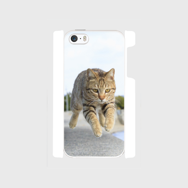 キジトラの飛び猫iphoneケース 送料無料 猫雑貨のお店 飛び猫商店