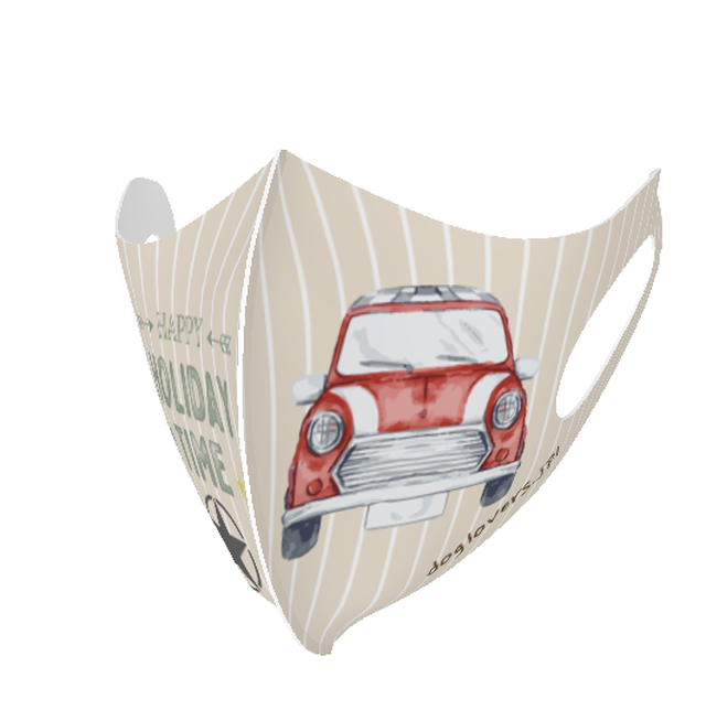 日本製クール立体マスク 感染予防の必須アイテム 車のイラストがカッコいいマスク ファッションとして楽しめる Uv花粉カット 洗って繰り返し使える Takumiba Dog Lovers Jp1