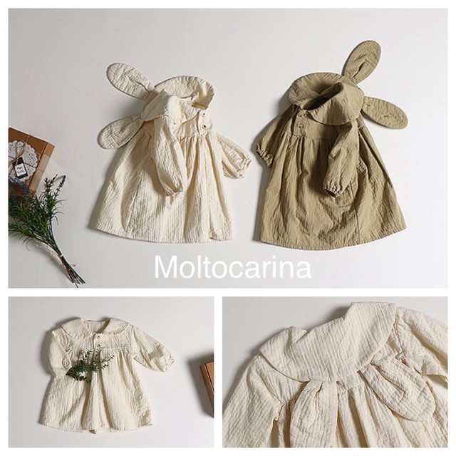 うさ耳襟付きワンピース Molto Carina