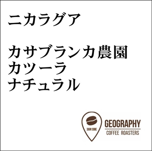 ニカラグア カサブランカ農園カツーラ ナチュラル 100g コーヒー豆のジオグラフィー